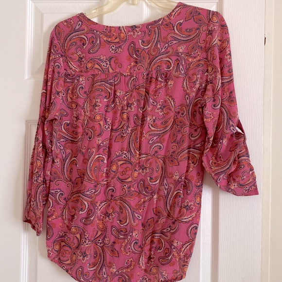Kim Rogers Pink Paisley Top - Picture 4 of 4